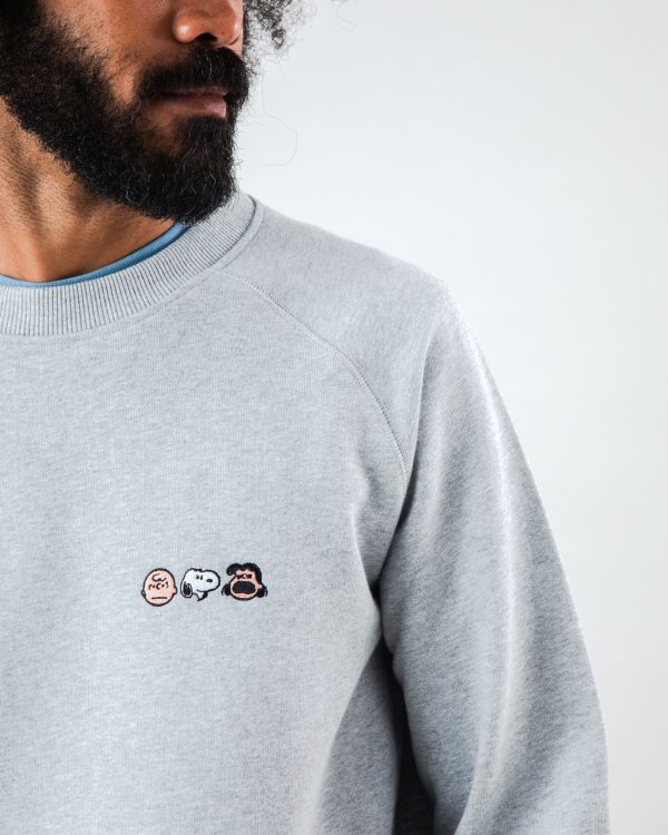 Peanuts The Gang Sweatshirt Grey Melange En ligne maintenant