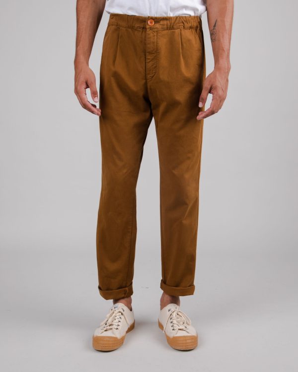 Comfort Chino Pants Brown Soldes en ligne