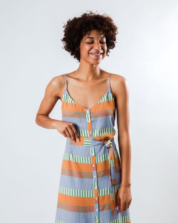 Mediterranean Strap Dress À vendre – Image 2