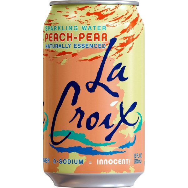La Croix Sparkling Water Peach and Pear Pas cher