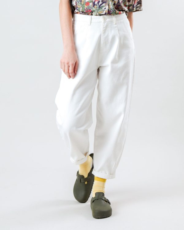 Pegged Pants Ecru Ventes exceptionnelles en ligne