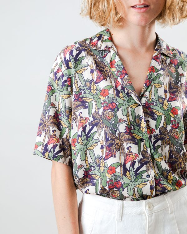 Helios Aloha Blouse Ecru Pas cher