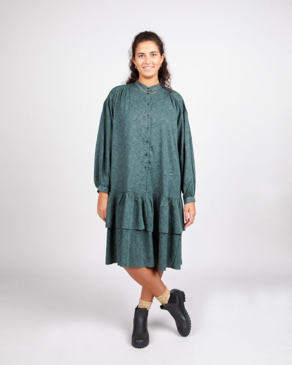 Riding Boho Dress Dark Green Ventes exceptionnelles en ligne