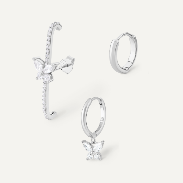 COMPOSITION PAPILLON ARGENT Ventes exceptionnelles