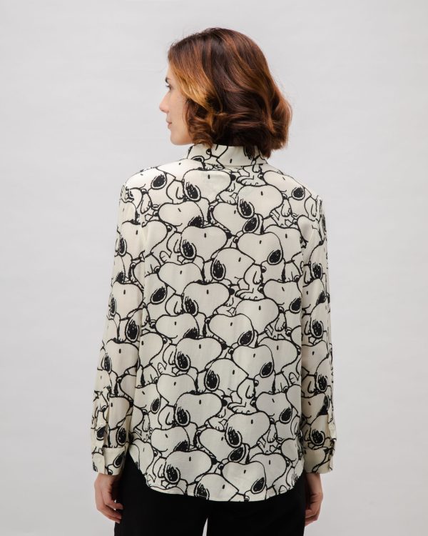 Peanuts B&W Viscose Blouse Ecru Fourniture – Image 5