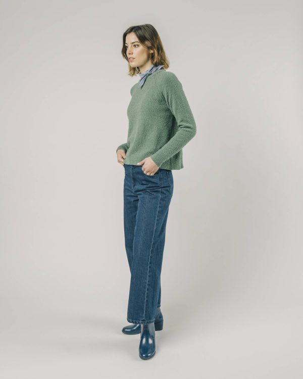 Cropped Sweater Botanic Green À bas prix – Image 5