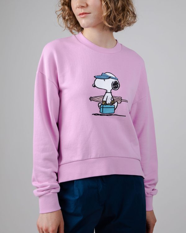 Peanuts Beach Sweatshirt Pink À bas prix – Image 4