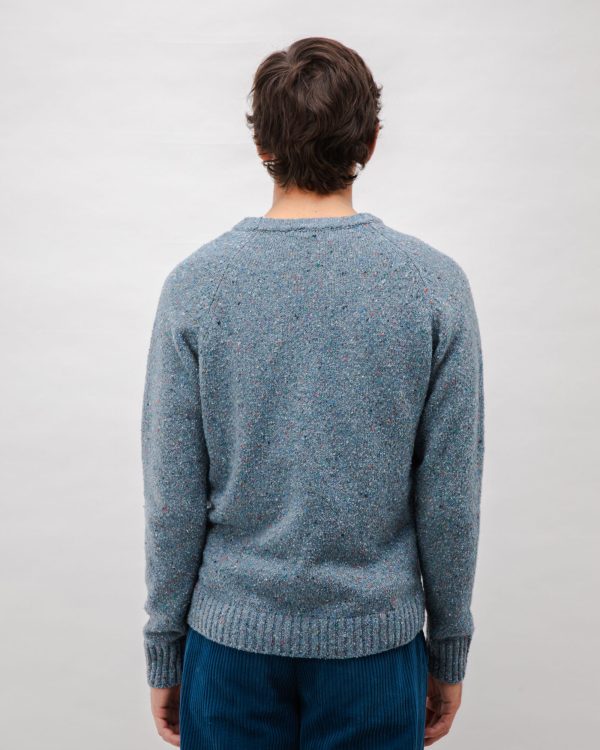 Puzzle Raglan Wool Sweater Dark Grey À vendre – Image 5
