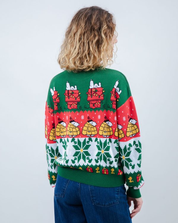 Peanuts Xmas Cotton Sweater Multicolor Pas cher – Image 5
